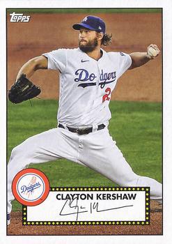 #T52-40 Clayton Kershaw - Los Angeles Dodgers - 2021 Topps - 1952 Topps Redux Baseball
