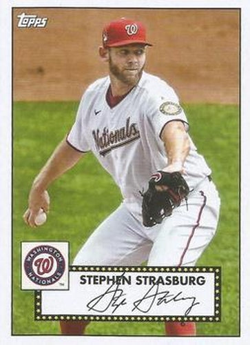 #T52-41 Stephen Strasburg - Washington Nationals - 2021 Topps - 1952 Topps Redux Baseball
