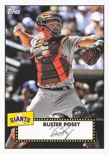 #T52-8 Buster Posey - San Francisco Giants - 2021 Topps - 1952 Topps Redux Baseball
