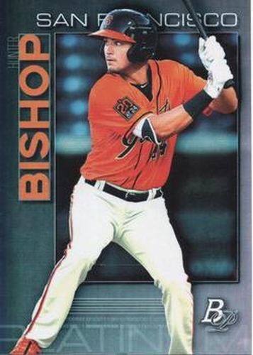 #TOP-14 Hunter Bishop - San Francisco Giants - 2020 Bowman Platinum - Top Prospects Baseball