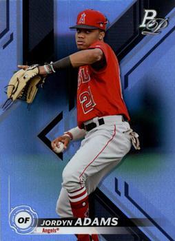 #TOP-15 Jordyn Adams - Los Angeles Angels - 2019 Bowman Platinum - Top Prospects Baseball