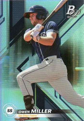 #TOP-55 Owen Miller - San Diego Padres - 2019 Bowman Platinum - Top Prospects Baseball