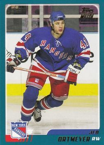 #TT126 Jed Ortmeyer - New York Rangers - 2003-04 Topps Traded & Rookies Hockey