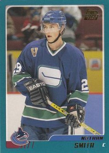 #TT142 Nathan Smith - Vancouver Canucks - 2003-04 Topps Traded & Rookies Hockey