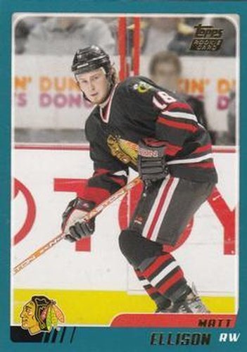 #TT149 Matt Ellison - Chicago Blackhawks - 2003-04 Topps Traded & Rookies Hockey