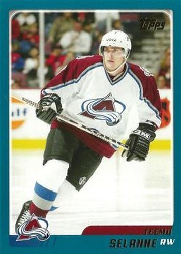 #TT9 Teemu Selanne - Colorado Avalanche - 2003-04 Topps Traded & Rookies Hockey