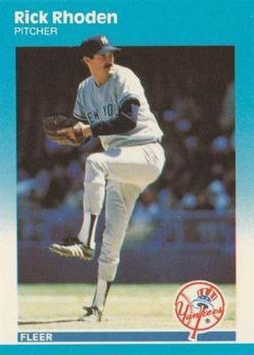 #U-103 Rick Rhoden - New York Yankees - 1987 Fleer Update - Glossy Baseball