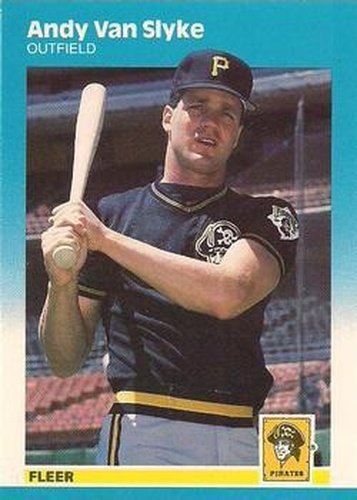 #U-121 Andy Van Slyke - Pittsburgh Pirates - 1987 Fleer Update - Glossy Baseball