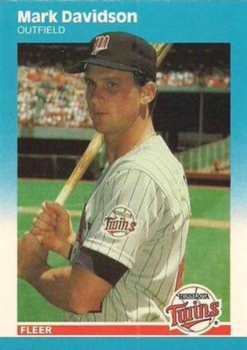 #U-20 Mark Davidson - Minnesota Twins - 1987 Fleer Update - Glossy Baseball