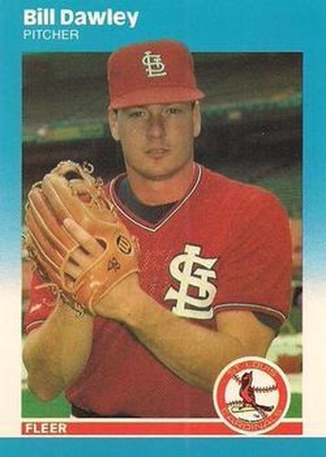 #U-23 Bill Dawley - St. Louis Cardinals - 1987 Fleer Update - Glossy Baseball