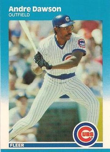 #U-24 Andre Dawson - Chicago Cubs - 1987 Fleer Update - Glossy Baseball