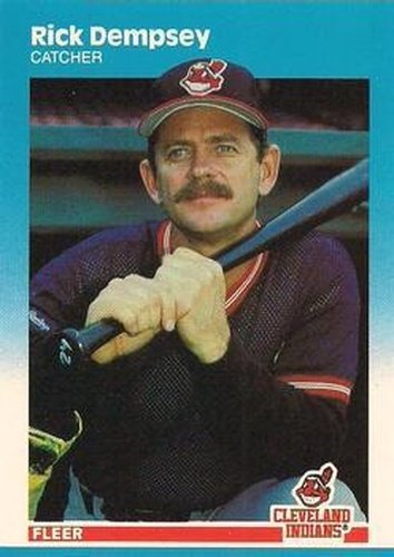 #U-26 Rick Dempsey - Cleveland Indians - 1987 Fleer Update - Glossy Baseball