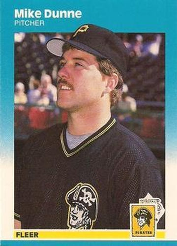 #U-29 Mike Dunne - Pittsburgh Pirates - 1987 Fleer Update - Glossy Baseball