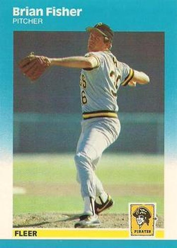 #U-32 Brian Fisher - Pittsburgh Pirates - 1987 Fleer Update - Glossy Baseball