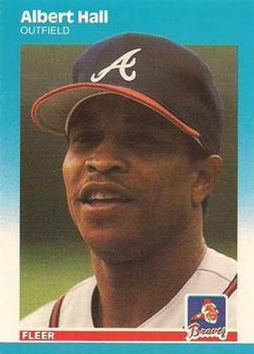 #U-39 Albert Hall - Atlanta Braves - 1987 Fleer Update - Glossy Baseball