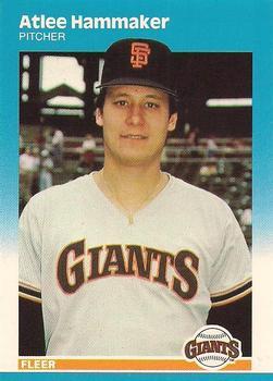 #U-40 Atlee Hammaker - San Francisco Giants - 1987 Fleer Update - Glossy Baseball