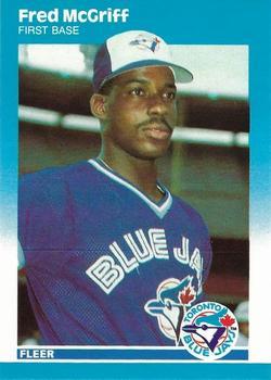 #U-75 Fred McGriff - Toronto Blue Jays - 1987 Fleer Update - Glossy Baseball