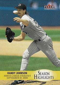 #U10 Randy Johnson - Arizona Diamondbacks - 2000 Fleer Tradition Update Baseball