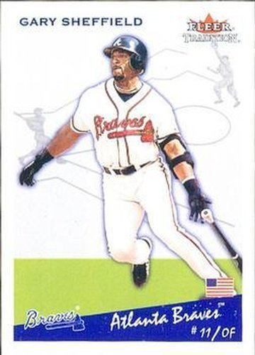 #U111 Gary Sheffield - Atlanta Braves - 2002 Fleer Tradition Update Baseball
