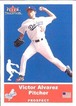 #U13 Victor Alvarez - Los Angeles Dodgers - 2002 Fleer Tradition Update Baseball