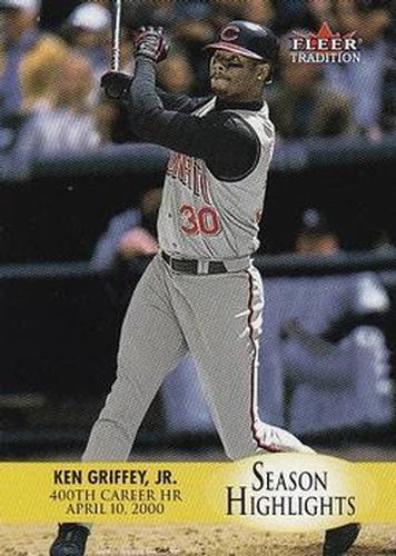 #U1 Ken Griffey Jr. - Cincinnati Reds - 2000 Fleer Tradition Update Baseball