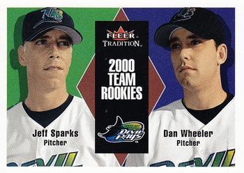 #U24 Jeff Sparks / Dan Wheeler - Tampa Bay Devil Rays - 2000 Fleer Tradition Update Baseball