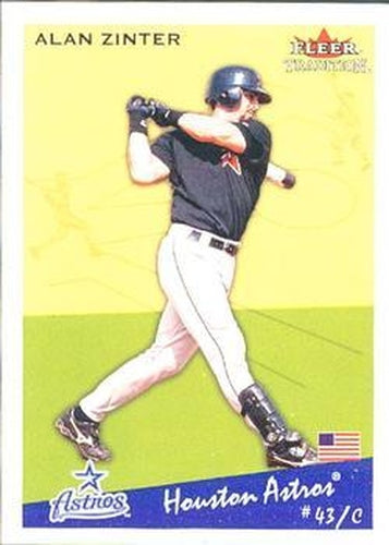 #U250 Alan Zinter - Houston Astros - 2002 Fleer Tradition Update Baseball