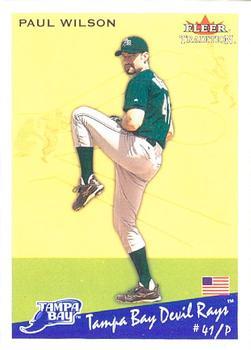 #U258 Paul Wilson - Tampa Bay Devil Rays - 2002 Fleer Tradition Update Baseball