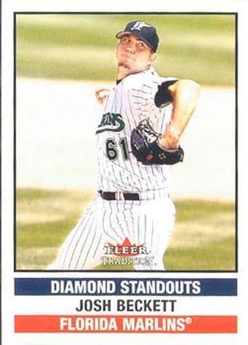 #U295 Josh Beckett - Florida Marlins - 2002 Fleer Tradition Update Baseball