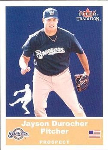 #U63 Jayson Durocher - Milwaukee Brewers - 2002 Fleer Tradition Update Baseball