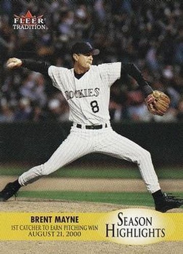 #U7 Brent Mayne - Colorado Rockies - 2000 Fleer Tradition Update Baseball