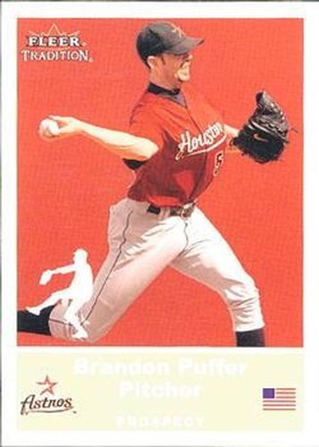 #U9 Brandon Puffer - Houston Astros - 2002 Fleer Tradition Update Baseball