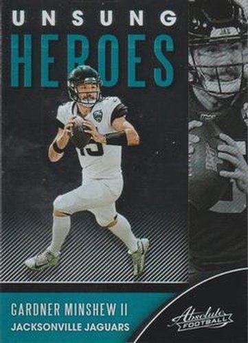 #UH-GM Gardner Minshew II - Jacksonville Jaguars - 2020 Panini Absolute - Unsung Heroes Football