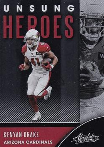 #UH-KD Kenyan Drake - Arizona Cardinals - 2020 Panini Absolute - Unsung Heroes Football