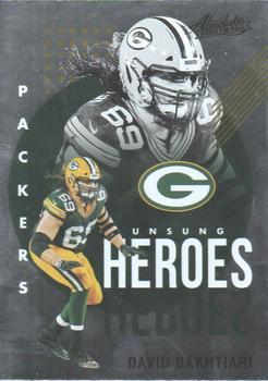 #UH1 David Bakhtiari - Green Bay Packers - 2021 Panini Absolute - Unsung Heroes Football