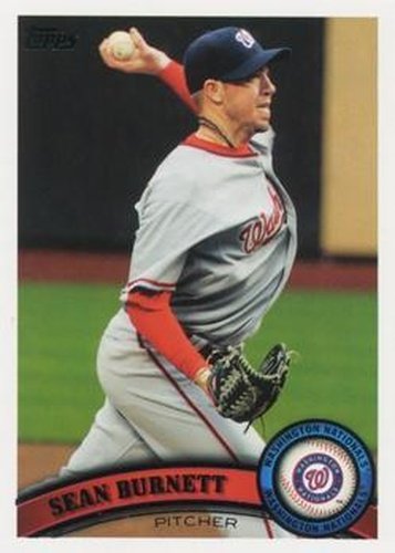 #US102 Sean Burnett - Washington Nationals - 2011 Topps Update Baseball