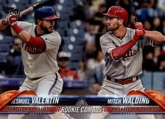 #US106 Jesmuel Valentin / Mitch Walding - Philadelphia Phillies - 2018 Topps Update Baseball