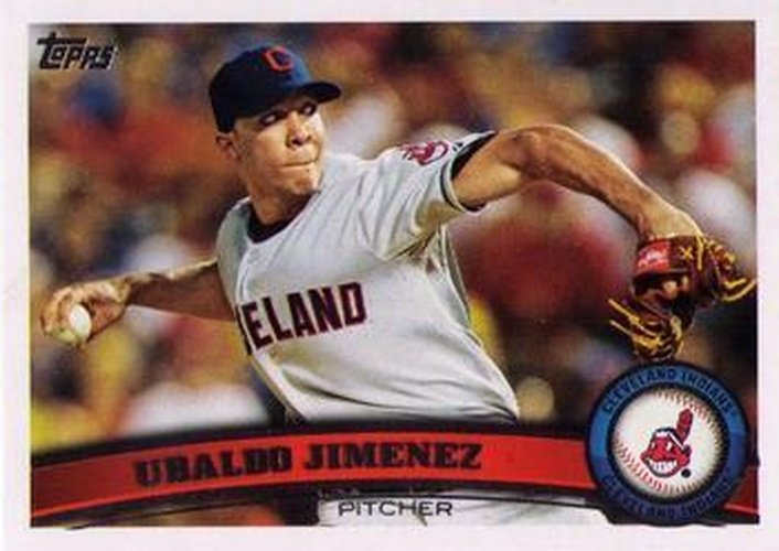 #US108 Ubaldo Jimenez - Cleveland Indians - 2011 Topps Update Baseball