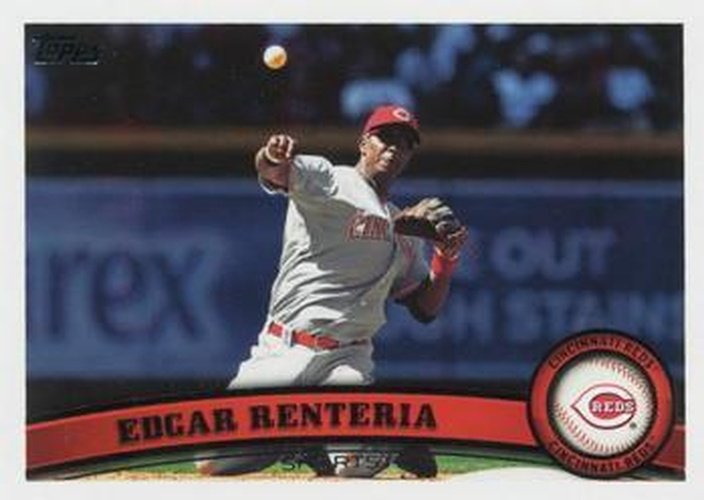 #US110 Edgar Renteria - Cincinnati Reds - 2011 Topps Update Baseball