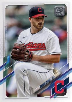 #US113 Aaron Civale - Cleveland Indians - 2021 Topps Update Baseball