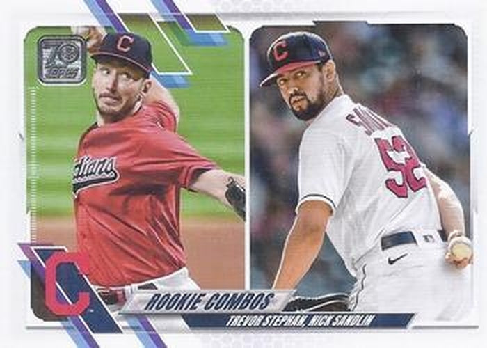 #US121 Nick Sandlin / Trevor Stephan - Cleveland Indians - 2021 Topps Update Baseball