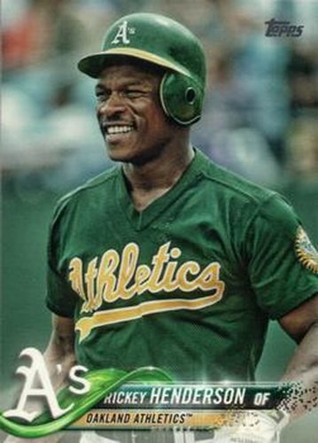 #US121b Rickey Henderson - Oakland Athletics - 2018 Topps Update Baseball