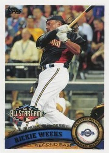 #US127 Rickie Weeks - Milwaukee Brewers - 2011 Topps Update Baseball