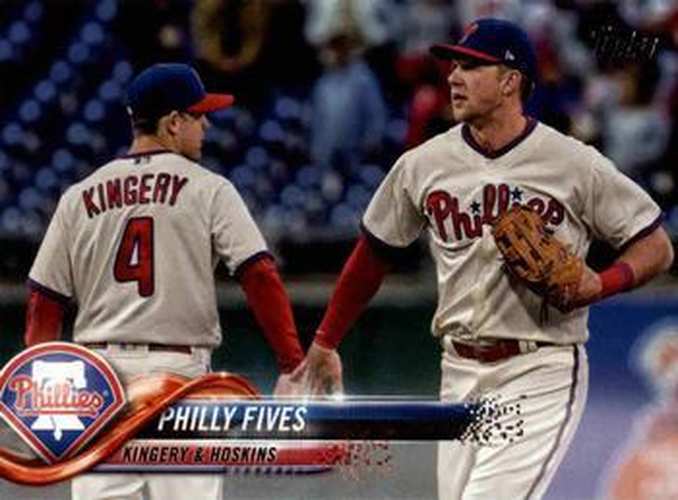 #US128 Philly Fives Rhys Hoskins / Scott Kingery - Philadelphia Phillies - 2018 Topps Update Baseball