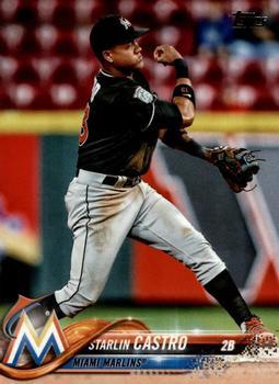 #US136 Starlin Castro - Miami Marlins - 2018 Topps Update Baseball