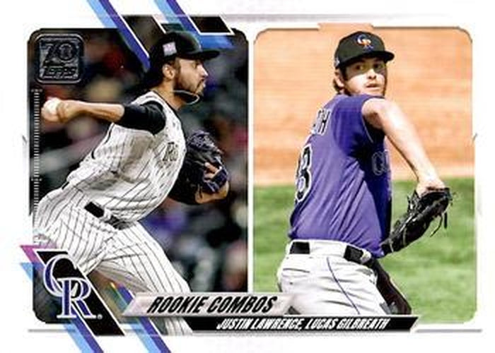 #US141 Lucas Gilbreath / Justin Lawrence - Colorado Rockies - 2021 Topps Update Baseball