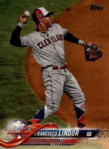 #US157a Francisco Lindor - Cleveland Indians - 2018 Topps Update Baseball