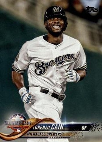 #US186 Lorenzo Cain - Milwaukee Brewers - 2018 Topps Update Baseball