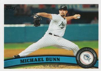 #US215 Michael Dunn - Florida Marlins - 2011 Topps Update Baseball
