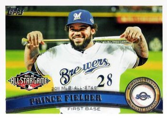 #US21a Prince Fielder - Milwaukee Brewers - 2011 Topps Update Baseball